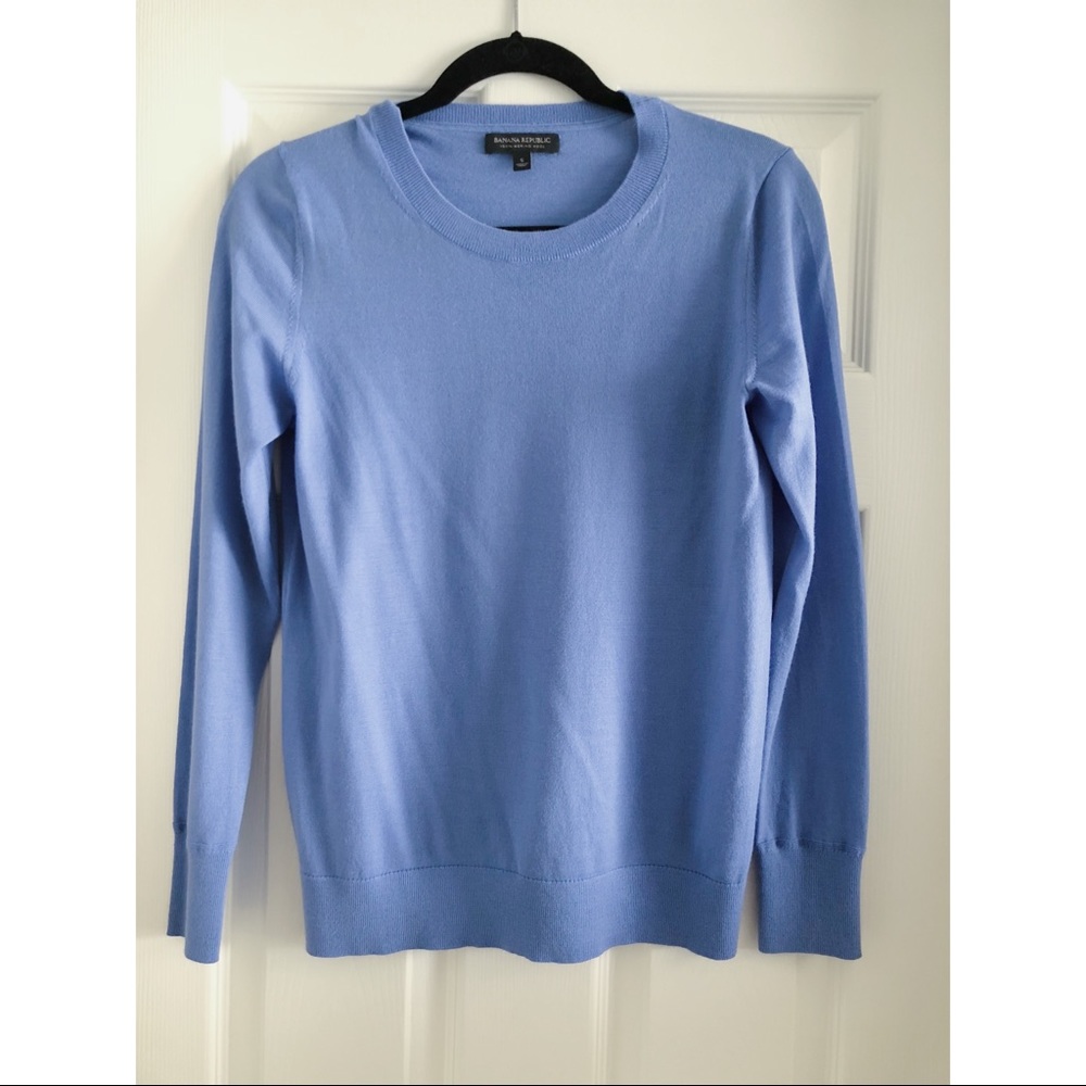 Banana Republic Blue Long Sleeve Sweater SizeSmall